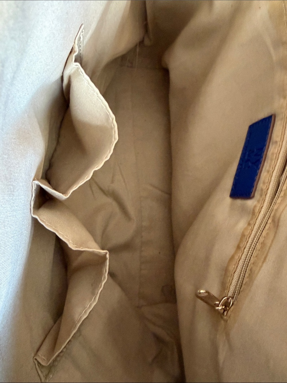 New York & Company Royal Blue Saffiano Crossbody Bag - Picture 9 of 10